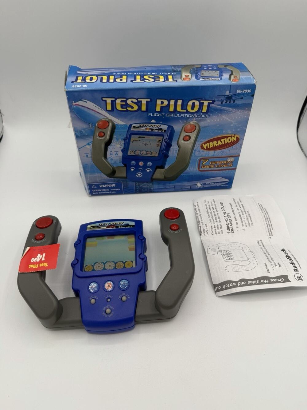 Vintage Radio Shack Test Pilot Flight Simulation Game #60-2836 New w/Box &Manual